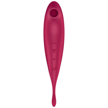 SATISFYER - APPLICATION DE STIMULATEUR ET VIBRATEUR TWIRLING PRO+ VERT