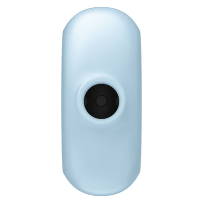 SATISFYER - STIMULATEUR ET VIBRATEUR DOUBLE AIR PULSE PRO TO GO 3 BLEU