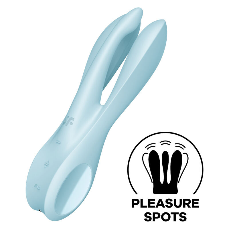 Stimulateur Clitoridien Satisfyer Threesome 1 – Rose & Bleu