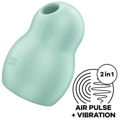 SATISFYER - STIMULATEUR ET VIBRATEUR DOUBLE AIR PULSE PRO TO GO 1 BLEU