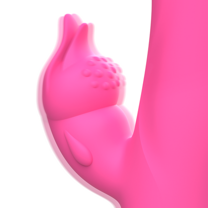 Vibromasseur Lapin Intense Julio – Silicone Rose Double Stimulation