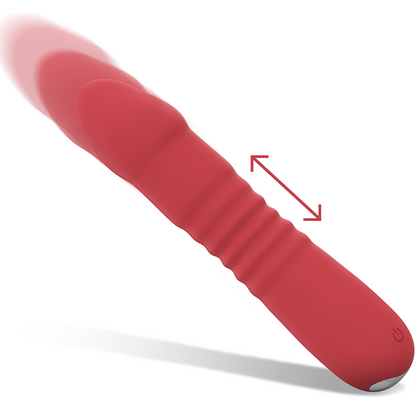 Vibromasseur Intense Juni Up & Down – 10 Vibrations Rouge