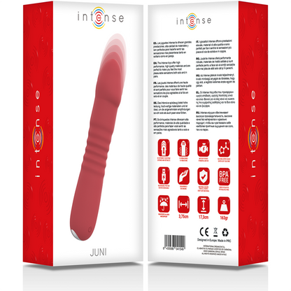 Vibromasseur Intense Juni Up & Down – 10 Vibrations Rouge