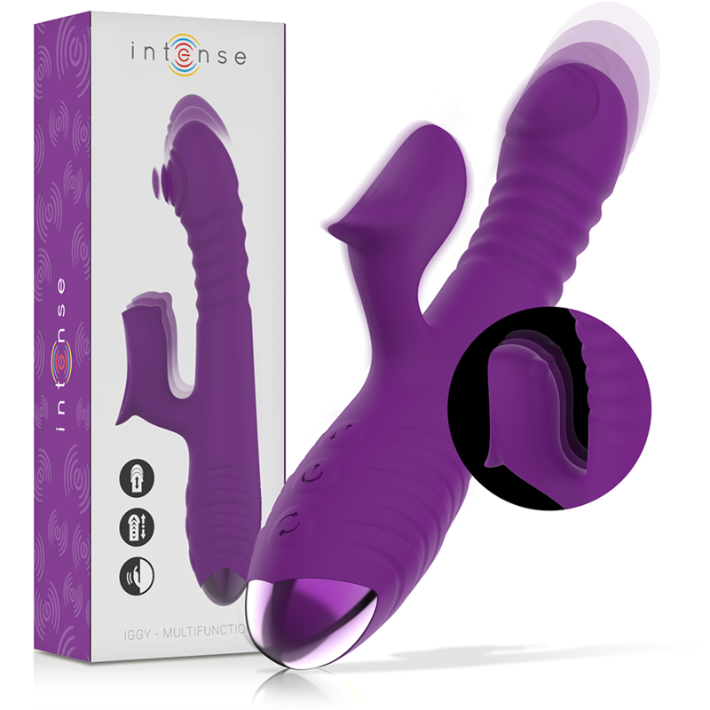 Vibromasseur lapin Intense Fun Iggy Up & Down – Violet
