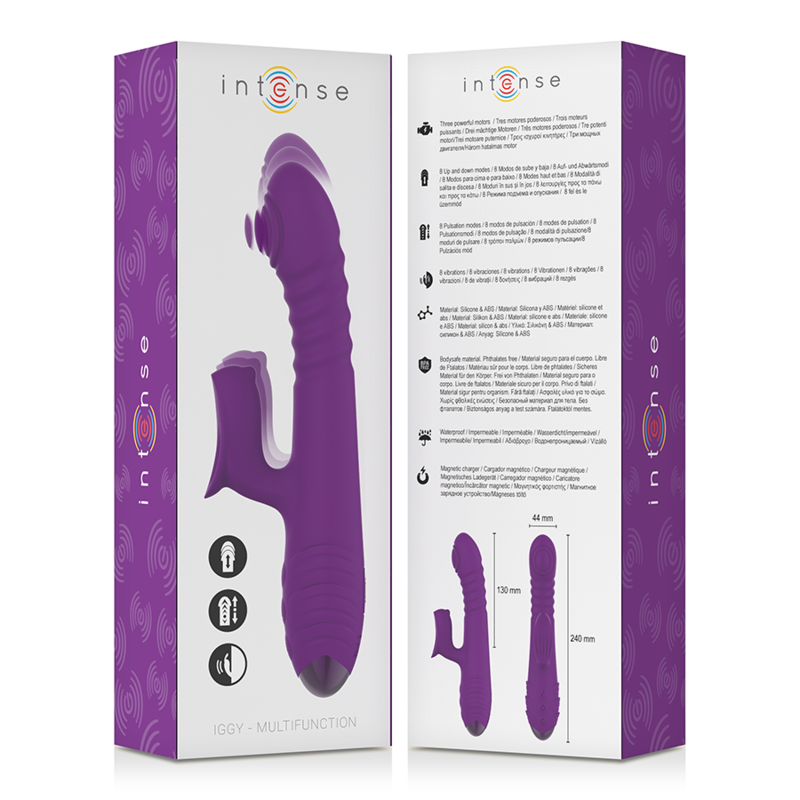 Vibromasseur lapin Intense Fun Iggy Up & Down – Violet