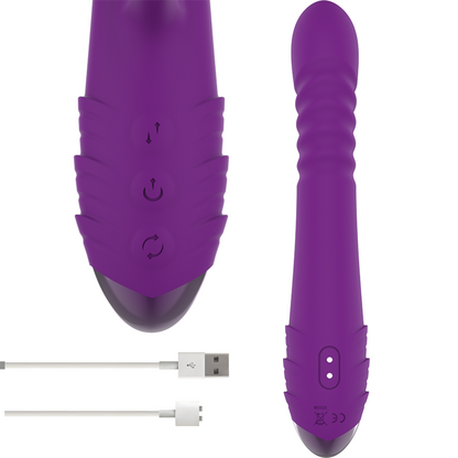 Vibromasseur lapin Intense Fun Iggy Up & Down – Violet