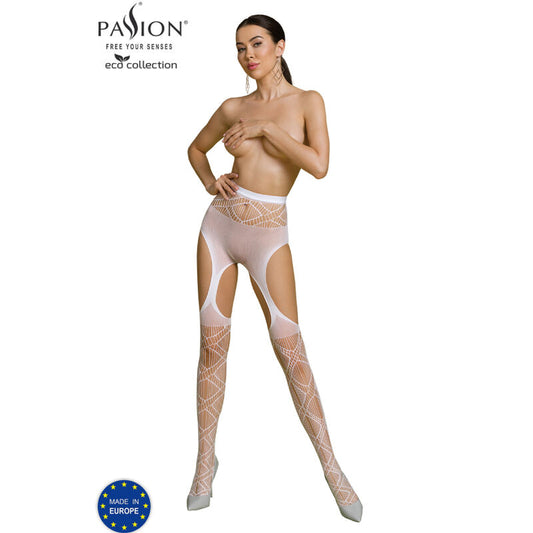 PASSION - ECO COLLECTION BODYSTOCKING ECO S005 BLANC