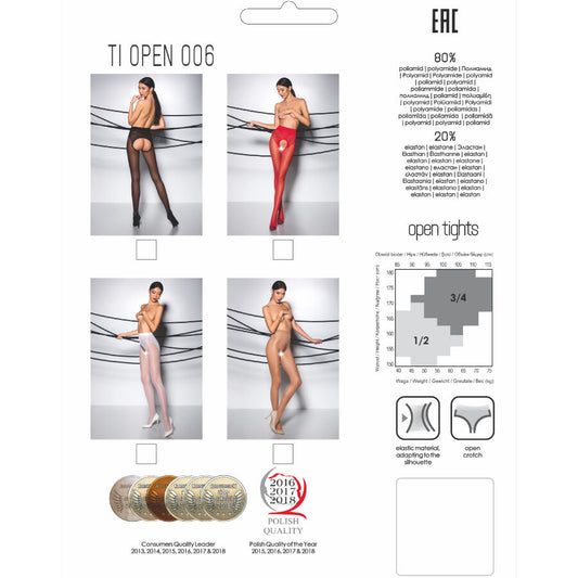 PASSION - TIOPEN 006 MEDIAS ROUGE 1/2 30 DEN