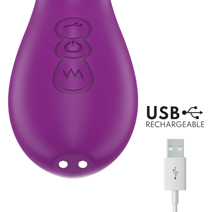 Vibromasseur Multifonction Intense Apolo – 7 Vibrations Langue Oscillante Violet