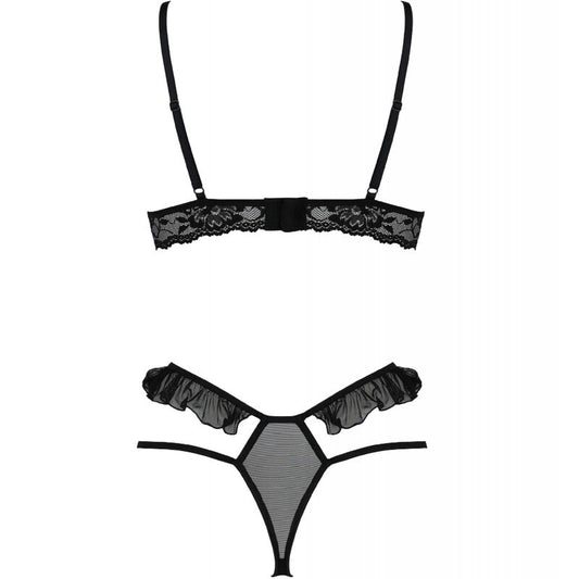 PASSION - DOLLY SET DEUX PIECES NOIR S/M
