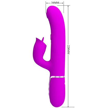 PRETTY LOVE - VIBRATEUR LAPIN À LÉCHER FUCHSIA