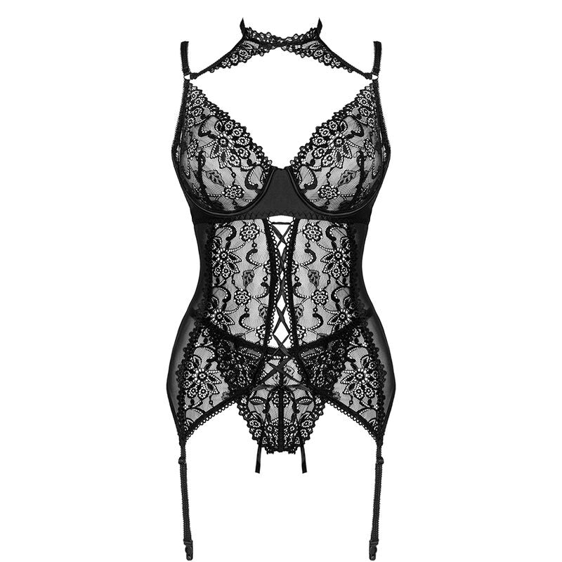 LIVCO CORSETTI FASHION - GIELLANDRA FOR THE SENSES COLLECTION CORSET + PANTY NOIR