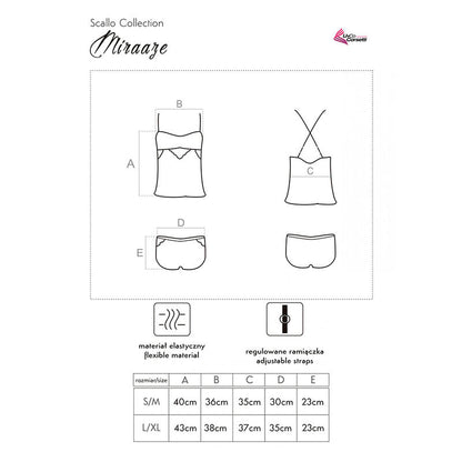 LIVCO CORSETTI FASHION - MIRAAZE LC 90567 CAMISETA + SHORTS NOIR