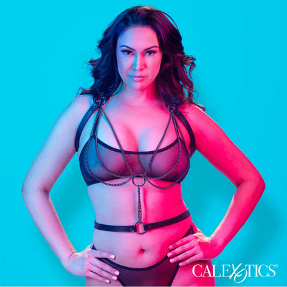 CALEXOTICS - EUPHORIA HARNAIS LICOL MULTICHAÎNES PREMIUM GRANDE TAILLE