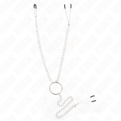 KINK - PINCES TRIPLE À TAMELON ET CLITO AVEC CHAÎNE MODÈLE 1