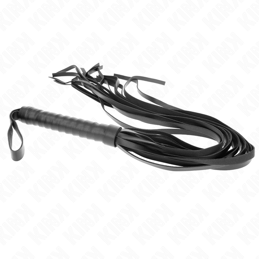 KINK - FOUET NOIR MANCHE COURT LONG QUEUE 70 CM