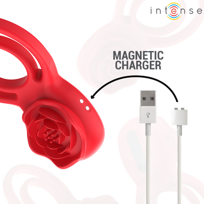 Stimulateur Clitoridien Intense Gail – Rose 10 Vibrations Télécommande