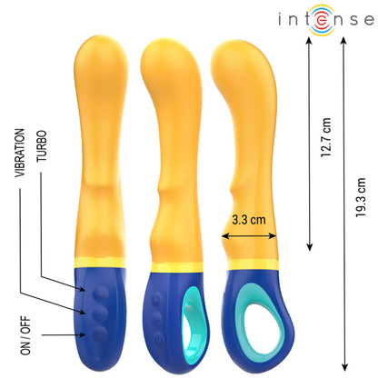 Vibromasseur Point G Intense Shaggy – Jaune Ergonomique