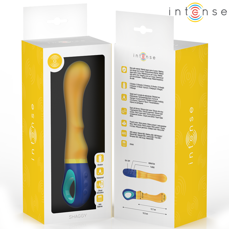 Vibromasseur Point G Intense Shaggy – Jaune Ergonomique
