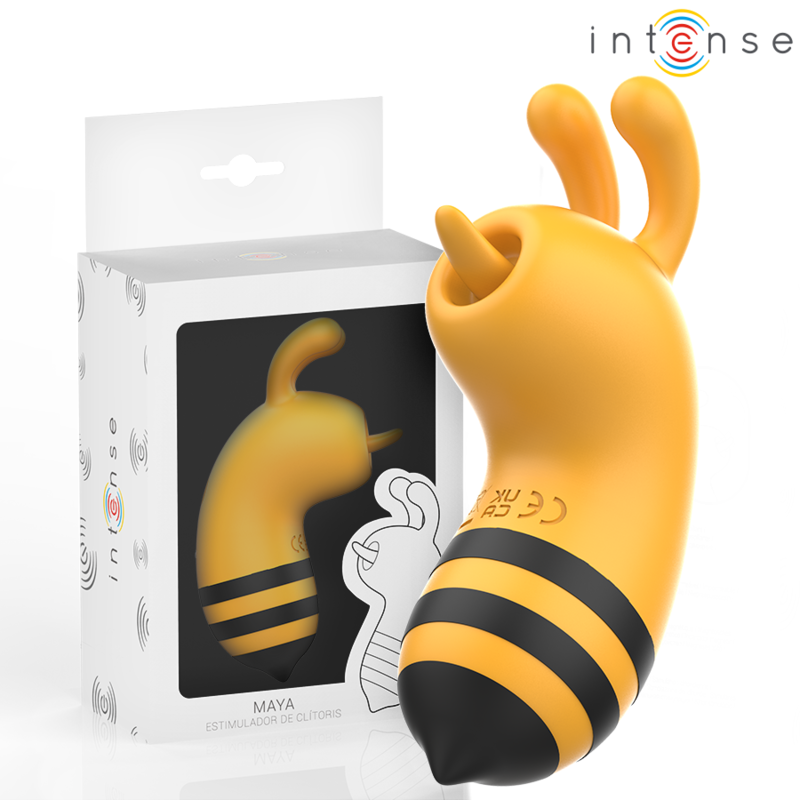 Stimulateur clitoridien Intense Maya Abeille – Jaune et noir