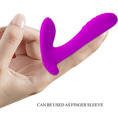 PRETTY LOVE - MASSEUR & VIBRATEUR 12 VIBRATIONS TÉLÉCOMMANDE VIOLET