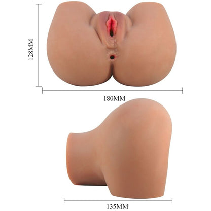 CRAZY BULL - MILA VIBRATEUR FESSIER AVEC CONTRÔLE RÉALISTE DU VAGIN ET DE L'ANUS À TÉLÉCOMMANDE