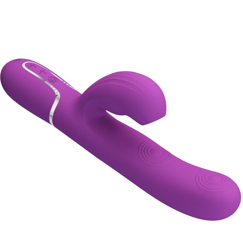 Vibromasseur Lapin Pretty Love Perlita 3 en 1 – Violet