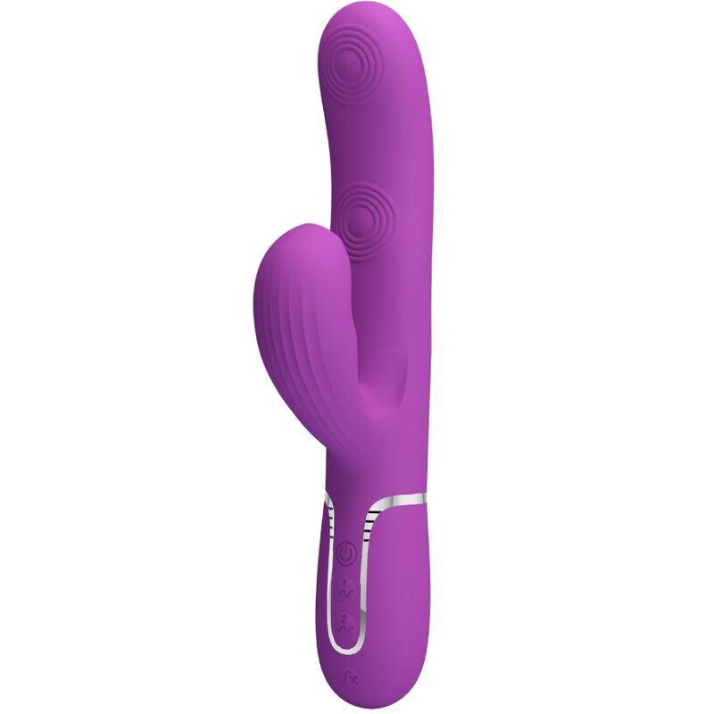 Vibromasseur Lapin Pretty Love Perlita 3 en 1 – Violet