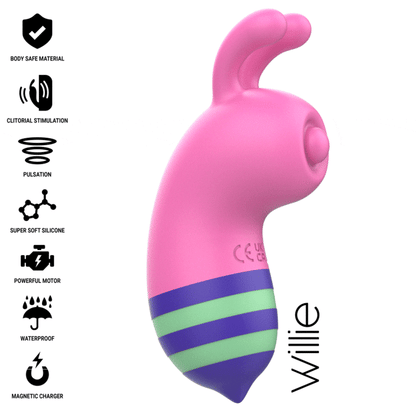 Stimulateur Clitoridien Intense Willie Abeille – Rose/Vert