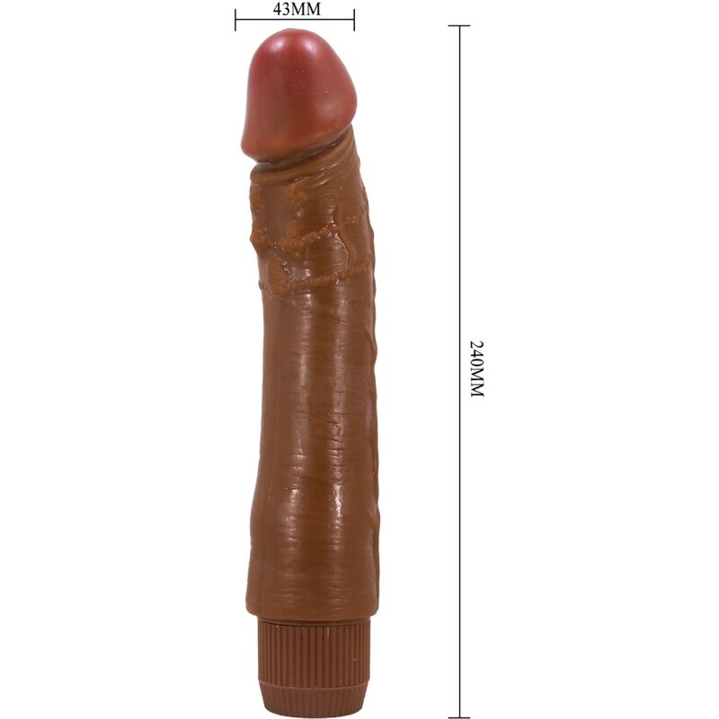 Vibromasseur Réaliste Baile Dybbuk – 24 cm Mulâtre