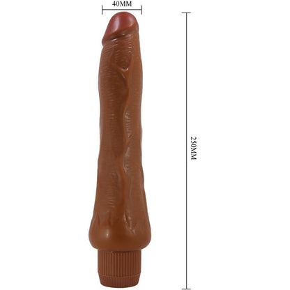 Vibromasseur Réaliste Baile Dryade – 25 cm Mulâtre