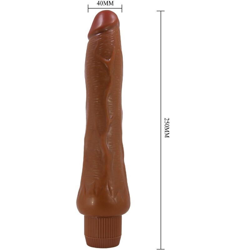 Vibromasseur Réaliste Baile Dryade – 25 cm Mulâtre