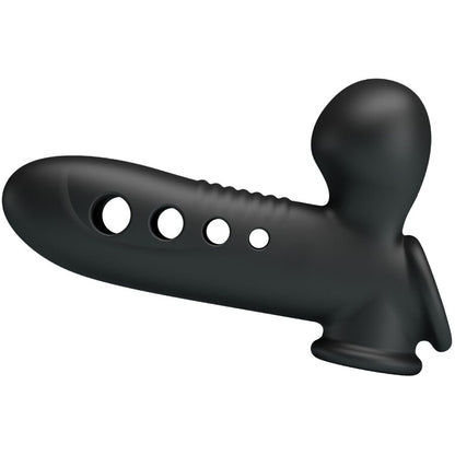 Manchon Pénien Pretty Love Crâne Airbag – Silicone Gonflable Noir
