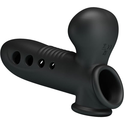 Manchon Pénien Pretty Love Crâne Airbag – Silicone Gonflable Noir