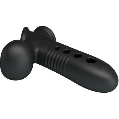 Manchon Pénien Pretty Love Crâne Airbag – Silicone Gonflable Noir