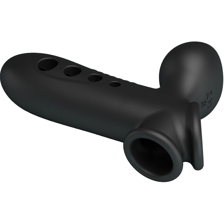 Manchon Pénien Pretty Love Crâne Airbag – Silicone Gonflable Noir
