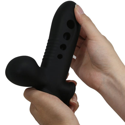Manchon Pénien Pretty Love Crâne Airbag – Silicone Gonflable Noir