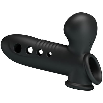 Manchon Pénien Pretty Love Crâne Airbag – Silicone Gonflable Noir