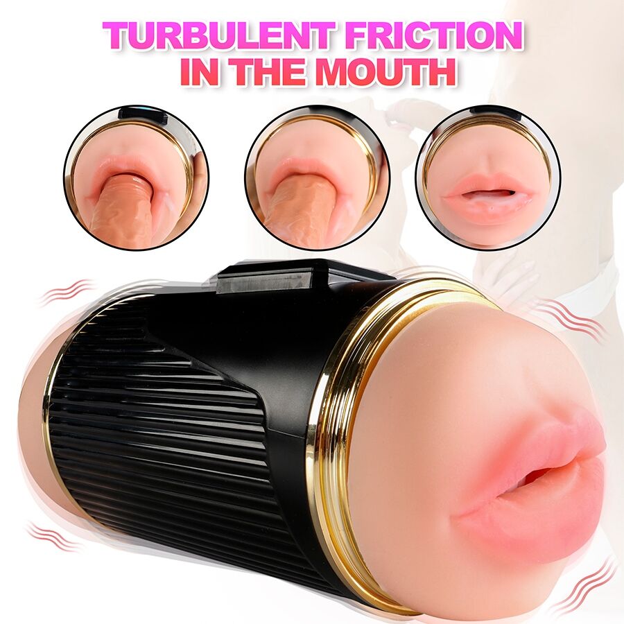 SHEQU - KAY DOUBLE MASTURBATEUR AVEC DOUBLE VIBRATION DE LA BOUCHE ET DU VAGIN