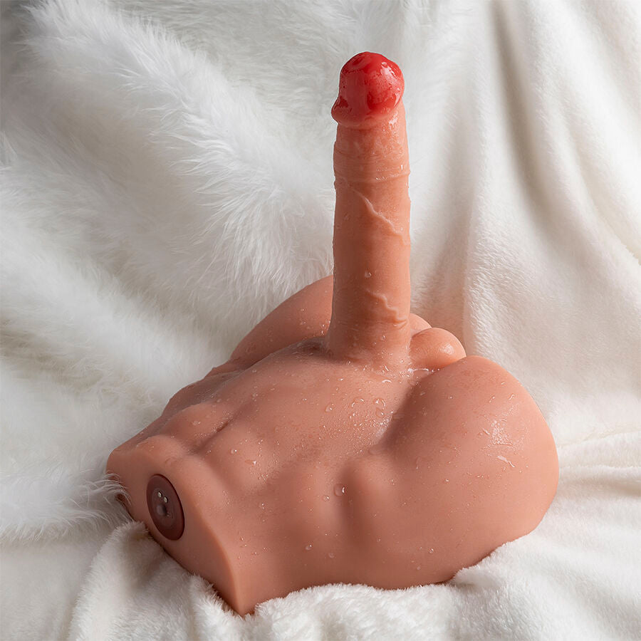 XISE - PEEL DILDO ASS MASTURBATEUR RÉALISTE À PILULE AVANT AVEC POUSSE 17,5 CM