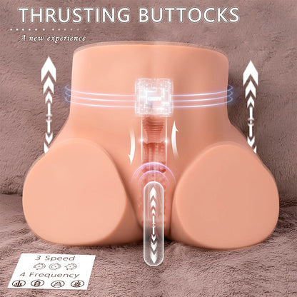 XISE - ETHEL MASTURBATEUR VAGINAL RÉALISTE À VIBRATION MULTI-POSITIONS