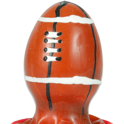 CONDOMERIE - PRÉSERVATIFS FANTAISIE PEINTS À LA MAIN BALLON DE RUGBY