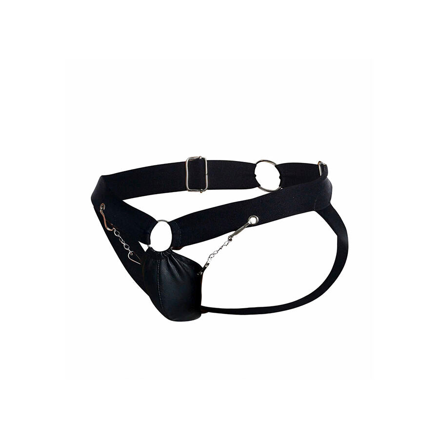 MOB - JOCKSTRAP DNGEON NOIR À CHAÎNE TAILLE UNIQUE