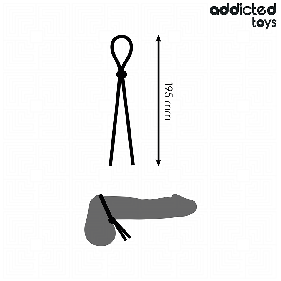 ADDICTED TOYS - CORDE EN SILICONE POUR LE PÉNIS À BOUCLE UNIQUE