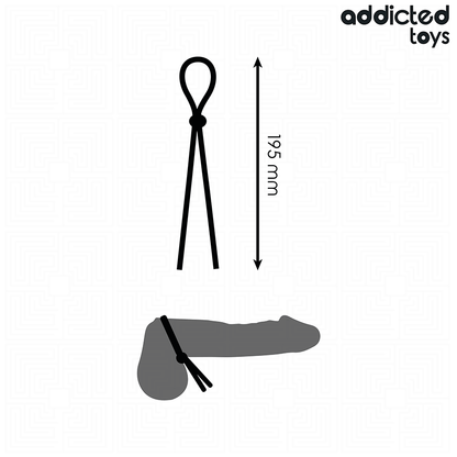 ADDICTED TOYS - CORDE EN SILICONE POUR LE PÉNIS À BOUCLE UNIQUE