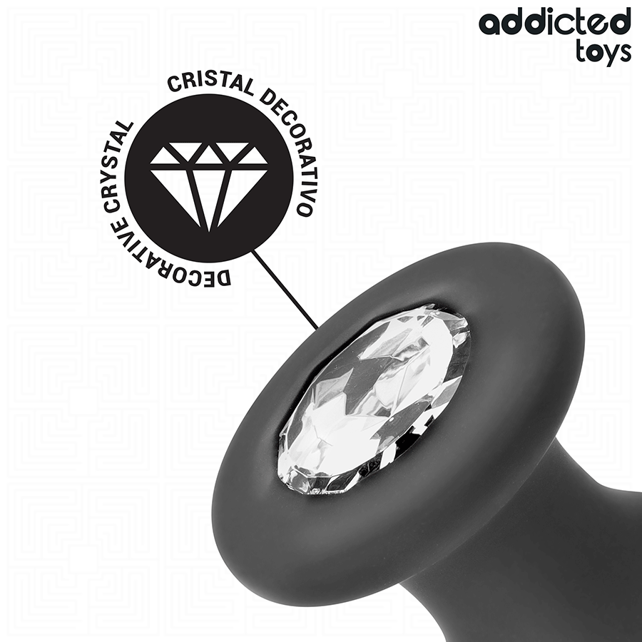 ADDICTED TOYS - PLUG ANAL AVEC BIJOU TAILLE S 8,8 CM