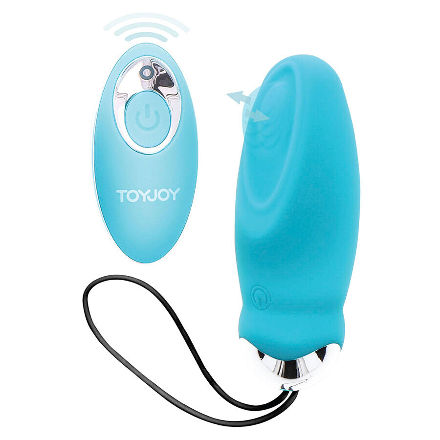 TOYJOY - HAPPINESS IM SO EGGCITED VIBRATEUR TÉLÉCOMMANDE BLEU