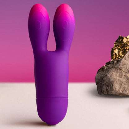 ROCKS-OFF - GLO-GIRL BUNNY VIBRATEUR FLEXIBLE VIOLET