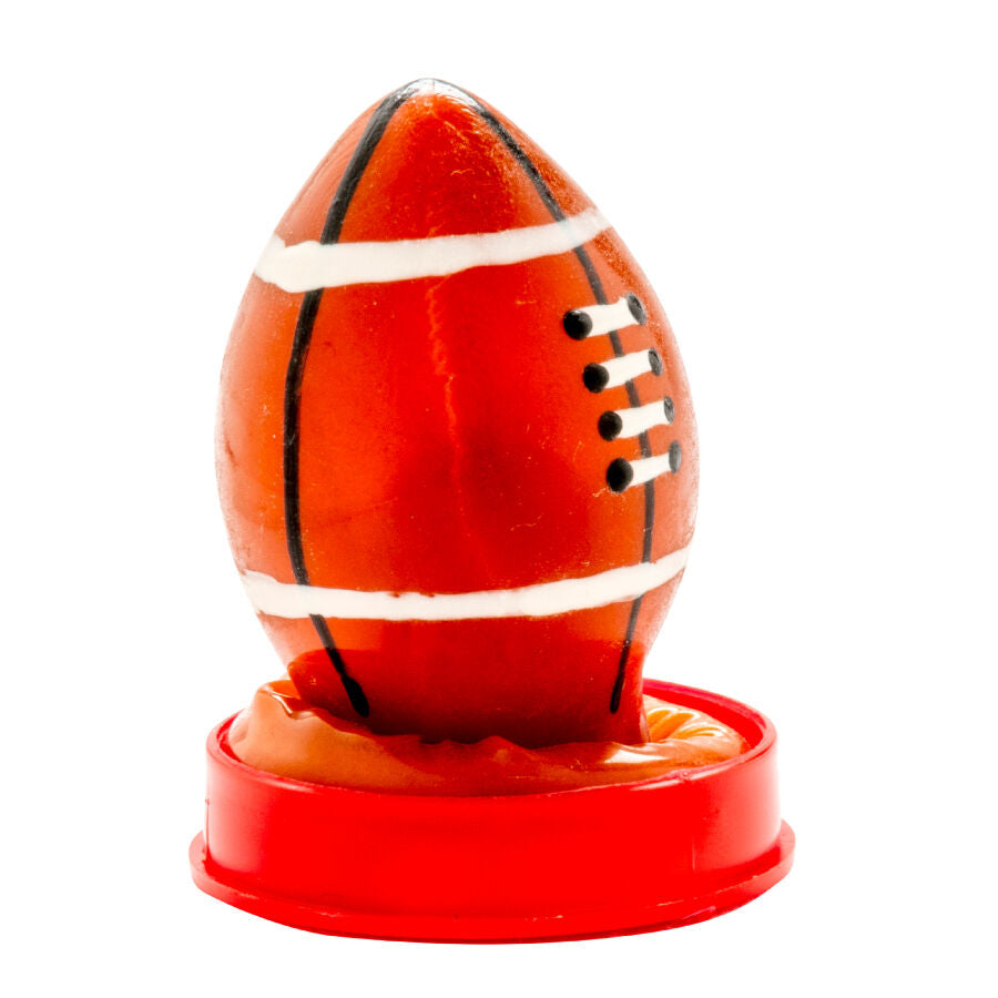 CONDOMERIE - PRÉSERVATIFS FANTAISIE PEINTS À LA MAIN BALLON DE RUGBY
