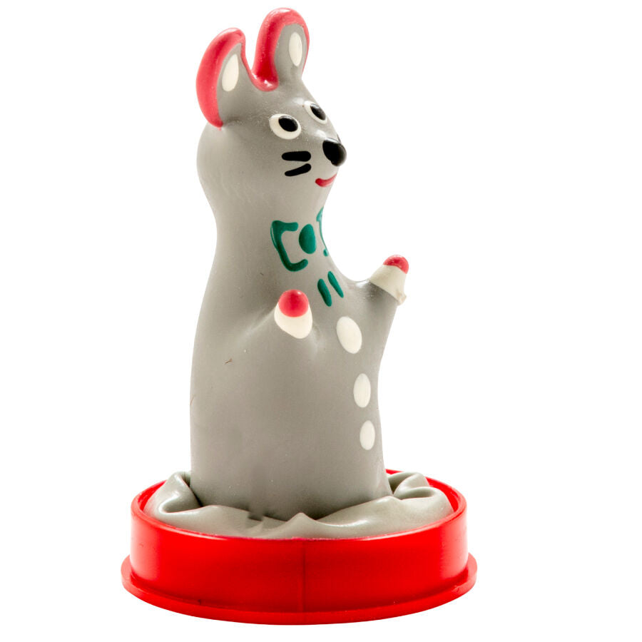 CONDOMERIE - PRÉSERVATIFS FANTAISIE PEINTS À LA MAIN MODÈLE SOURIS 1
